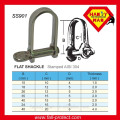 Stainless Steel 304 D Shaped Flat Shackle